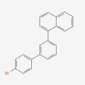 molecular formula C22H15Br B2775524 1-(4'-Bromo-[1,1'-biphenyl]-3-yl)naphthalene CAS No. 1268954-77-3