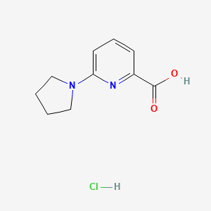 6-Pyrrolidin-1-ylpyridine-2-carboxylic acid;hydrochloride