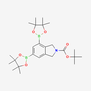 Tert-butyl 4,6-bis(tetramethyl-1,3,2-dioxaborolan-2-YL)-1,3-dihydroisoindole-2-carboxylate