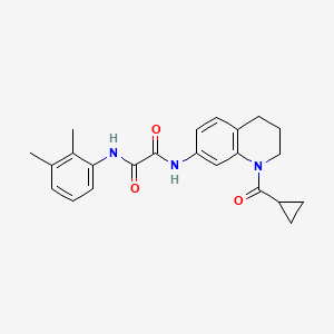 molecular formula C23H25N3O3 B2775544 N-[1-(cyclopropanecarbonyl)-3,4-dihydro-2H-quinolin-7-yl]-N'-(2,3-dimethylphenyl)oxamide CAS No. 898429-48-6