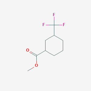 molecular formula C9H13F3O2 B2775551 Methyl 3-(trifluoromethyl)cyclohexane-1-carboxylate CAS No. 142056-94-8