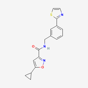 5-cyclopropyl-N-(3-(thiazol-2-yl)benzyl)isoxazole-3-carboxamide