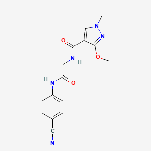 N-(2-((4-cyanophenyl)amino)-2-oxoethyl)-3-methoxy-1-methyl-1H-pyrazole-4-carboxamide
