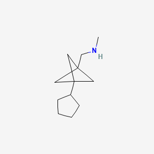 1-(3-Cyclopentyl-1-bicyclo[1.1.1]pentanyl)-N-methylmethanamine