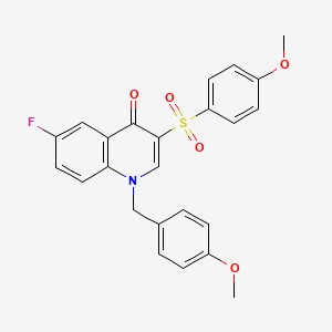 6-Fluoro-1-[(4-methoxyphenyl)methyl]-3-(4-methoxyphenyl)sulfonylquinolin-4-one