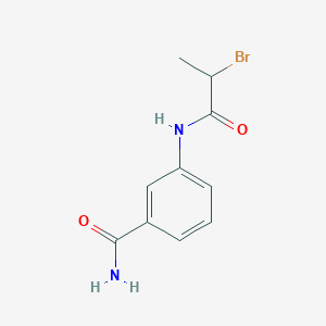 3-[(2-Bromopropanoyl)amino]benzamide