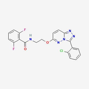 molecular formula C20H14ClF2N5O2 B2775577 N-(2-((3-(2-chlorophenyl)-[1,2,4]triazolo[4,3-b]pyridazin-6-yl)oxy)ethyl)-2,6-difluorobenzamide CAS No. 1021031-12-8
