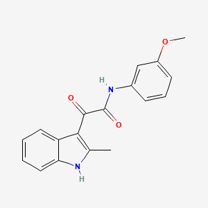 N-(3-methoxyphenyl)-2-(2-methyl-1H-indol-3-yl)-2-oxoacetamide