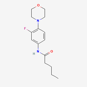 N-(3-fluoro-4-morpholinophenyl)pentanamide