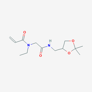 N-[2-[(2,2-Dimethyl-1,3-dioxolan-4-yl)methylamino]-2-oxoethyl]-N-ethylprop-2-enamide