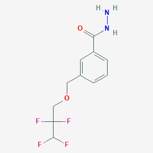 3-[(2,2,3,3-Tetrafluoropropoxy)methyl]benzohydrazide