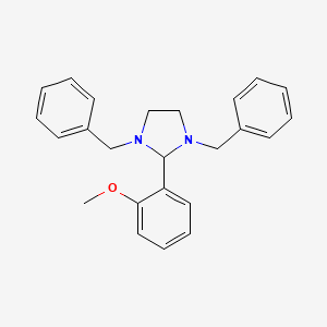 molecular formula C24H26N2O B2775592 1,3-Dibenzyl-2-(2-methoxyphenyl)imidazolidine CAS No. 307339-62-4