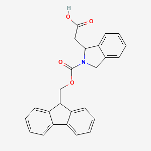 2-(2-{[(9H-fluoren-9-yl)methoxy]carbonyl}-2,3-dihydro-1H-isoindol-1-yl)acetic acid