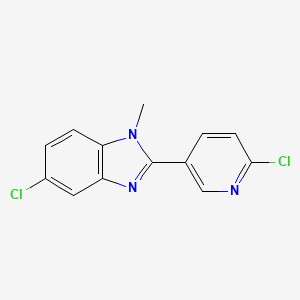 5-chloro-2-(6-chloro-3-pyridinyl)-1-methyl-1H-1,3-benzimidazole