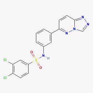 N-(3-([1,2,4]triazolo[4,3-b]pyridazin-6-yl)phenyl)-3,4-dichlorobenzenesulfonamide