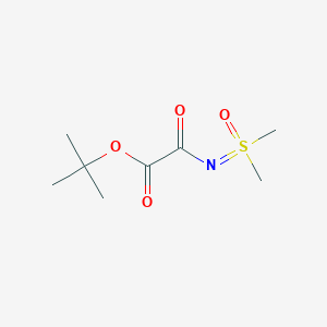 Tert-butyl {[dimethyl(oxo)-lambda6-sulfanylidene]carbamoyl}formate