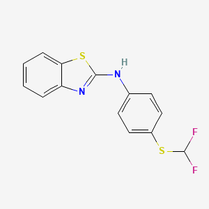 N-{4-[(difluoromethyl)sulfanyl]phenyl}-1,3-benzothiazol-2-amine