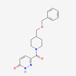6-(4-((benzyloxy)methyl)piperidine-1-carbonyl)pyridazin-3(2H)-one