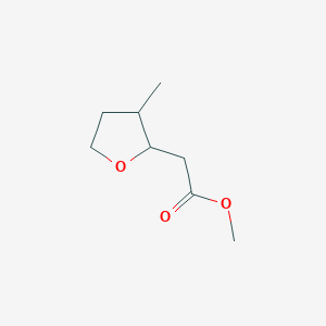 molecular formula C8H14O3 B2775632 Methyl 2-(3-methyloxolan-2-yl)acetate CAS No. 905980-41-8