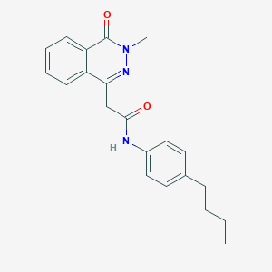 molecular formula C21H23N3O2 B277564 N-(4-butylphenyl)-2-(3-methyl-4-oxo-3,4-dihydrophthalazin-1-yl)acetamide 