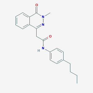 molecular formula C21H23N3O2 B277564 N-(4-butylphenyl)-2-(3-methyl-4-oxo-3,4-dihydro-1-phthalazinyl)acetamide 