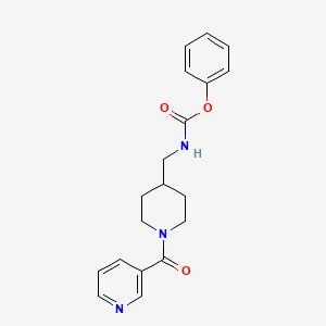 Phenyl ((1-nicotinoylpiperidin-4-yl)methyl)carbamate