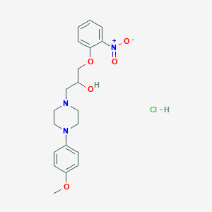 1-(4-(4-Methoxyphenyl)piperazin-1-yl)-3-(2-nitrophenoxy)propan-2-ol hydrochloride