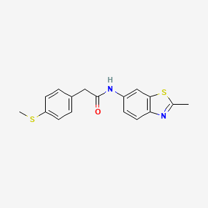 N-(2-methylbenzo[d]thiazol-6-yl)-2-(4-(methylthio)phenyl)acetamide