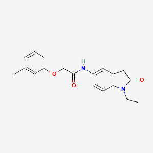 N-(1-ethyl-2-oxoindolin-5-yl)-2-(m-tolyloxy)acetamide