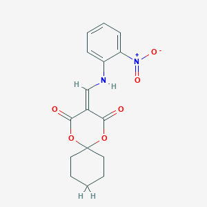 3-(((2-Nitrophenyl)amino)methylene)-1,5-dioxaspiro[5.5]undecane-2,4-dione