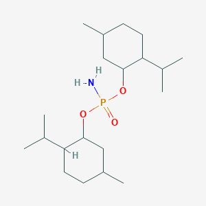 2-[Amino-(5-methyl-2-propan-2-ylcyclohexyl)oxyphosphoryl]oxy-4-methyl-1-propan-2-ylcyclohexane
