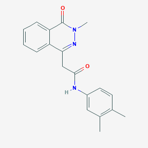molecular formula C19H19N3O2 B277570 N-(3,4-dimethylphenyl)-2-(3-methyl-4-oxo-3,4-dihydrophthalazin-1-yl)acetamide 