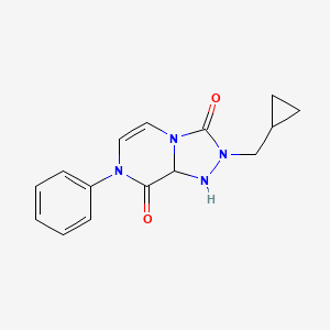 2-(cyclopropylmethyl)-7-phenyl-2H,3H,7H,8H-[1,2,4]triazolo[4,3-a]pyrazine-3,8-dione