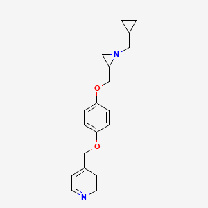 4-[[4-[[1-(Cyclopropylmethyl)aziridin-2-yl]methoxy]phenoxy]methyl]pyridine