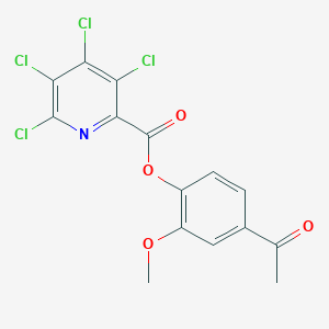 (4-Acetyl-2-methoxyphenyl) 3,4,5,6-tetrachloropyridine-2-carboxylate