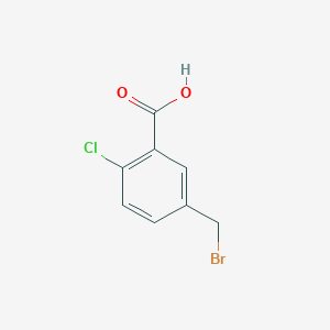 molecular formula C8H6BrClO2 B2775738 5-(溴甲基)-2-氯苯甲酸 CAS No. 66658-57-9