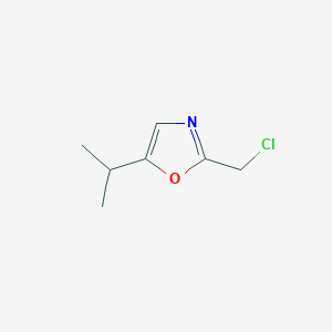 molecular formula C7H10ClNO B2775779 2-(Chloromethyl)-5-(propan-2-yl)-1,3-oxazole CAS No. 731851-16-4