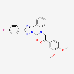 6-(2-(3,4-dimethoxyphenyl)-2-oxoethyl)-2-(4-fluorophenyl)-[1,2,4]triazolo[1,5-c]quinazolin-5(6H)-one