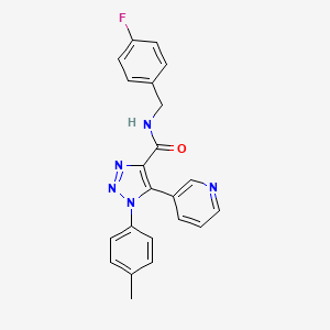 N-(4-fluorobenzyl)-5-(pyridin-3-yl)-1-(p-tolyl)-1H-1,2,3-triazole-4-carboxamide