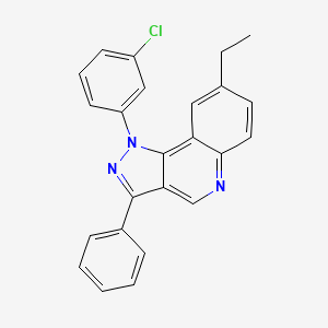 1-(3-chlorophenyl)-8-ethyl-3-phenyl-1H-pyrazolo[4,3-c]quinoline