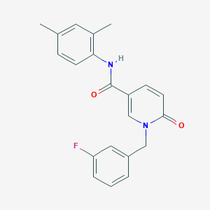 N-(2,4-dimethylphenyl)-1-(3-fluorobenzyl)-6-oxo-1,6-dihydropyridine-3-carboxamide