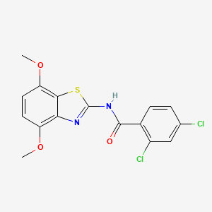 2,4-dichloro-N-(4,7-dimethoxy-1,3-benzothiazol-2-yl)benzamide
