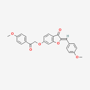 (Z)-2-(4-methoxybenzylidene)-6-(2-(4-methoxyphenyl)-2-oxoethoxy)benzofuran-3(2H)-one