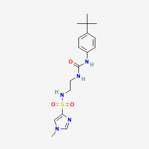 N-(2-(3-(4-(tert-butyl)phenyl)ureido)ethyl)-1-methyl-1H-imidazole-4-sulfonamide