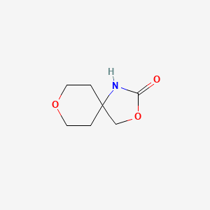 molecular formula C7H11NO3 B2775884 3,8-Dioxa-1-azaspiro[4.5]decan-2-one CAS No. 1497905-45-9