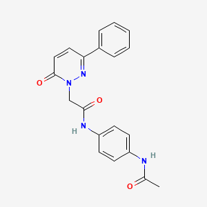N-(4-acetamidophenyl)-2-(6-oxo-3-phenylpyridazin-1-yl)acetamide