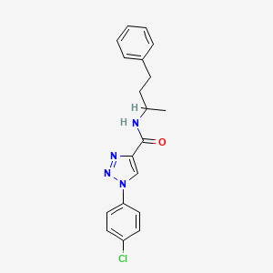 1-(4-chlorophenyl)-N-(4-phenylbutan-2-yl)-1H-1,2,3-triazole-4-carboxamide