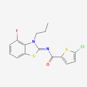 (Z)-5-chloro-N-(4-fluoro-3-propylbenzo[d]thiazol-2(3H)-ylidene)thiophene-2-carboxamide