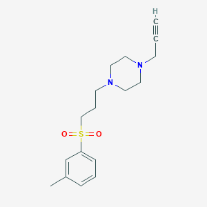 1-[3-(3-Methylphenyl)sulfonylpropyl]-4-prop-2-ynylpiperazine