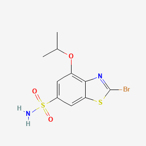 2-Bromo-4-propan-2-yloxy-1,3-benzothiazole-6-sulfonamide